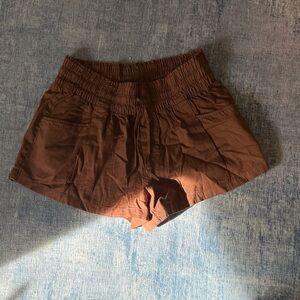 Aerie High Waist Brown Women's Shorts